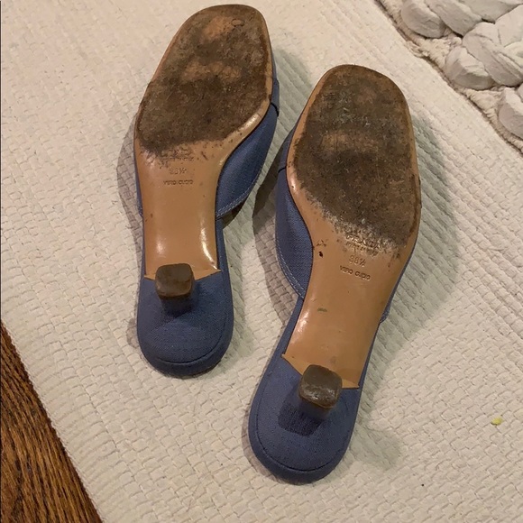 Lavender Prada Mules with Buckle - Picture 4 of 5